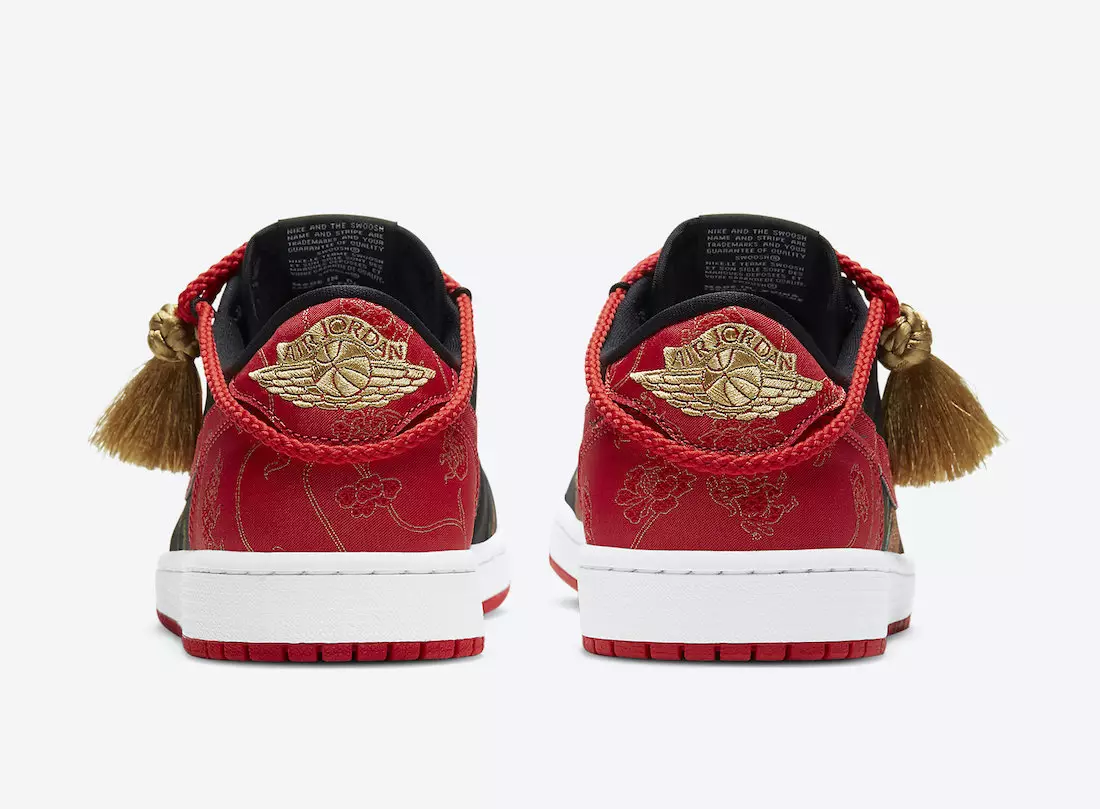 Air Jordan 1 past CNY Xitoy yangi yili DD2233-001 Chiqarilgan sanasi