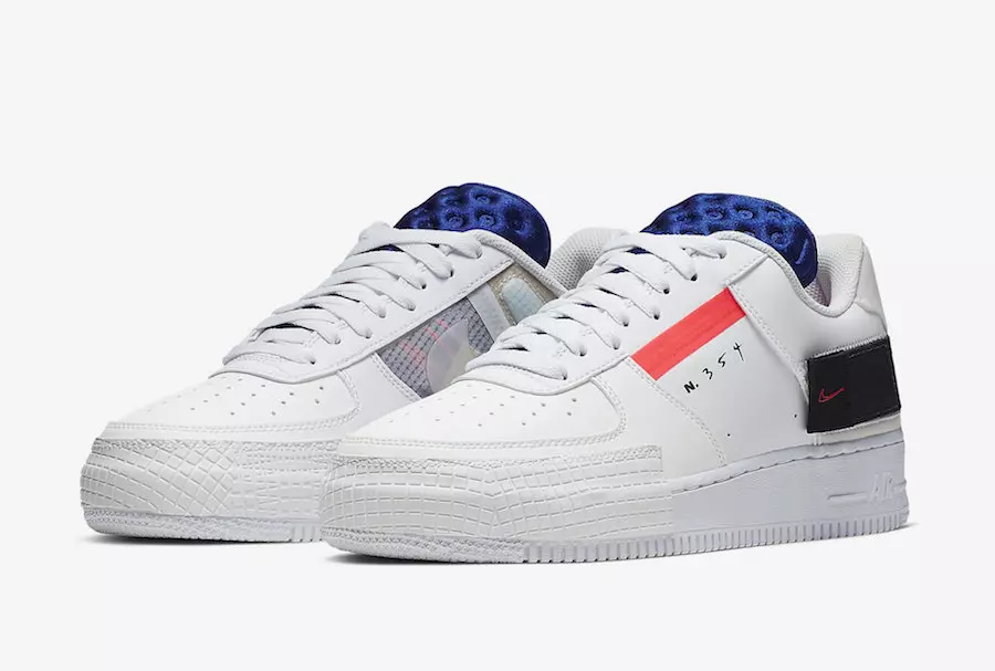 Nike Air Force 1 AF1 Low Type White Red Orbit Black CI0054-100 ထုတ်ဝေသည့်ရက်စွဲ