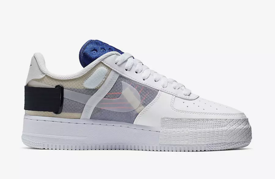 Nike Air Force 1 AF1 Низок тип Бела црвена орбита црна CI0054-100 Датум на издавање