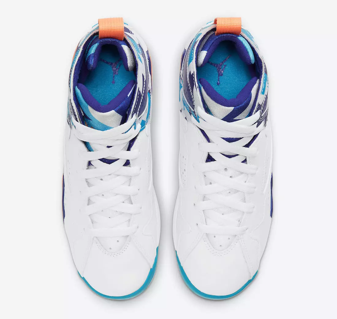 Air Jordan 7 GS White Chlorine Blue 442960-100 Санаи озод