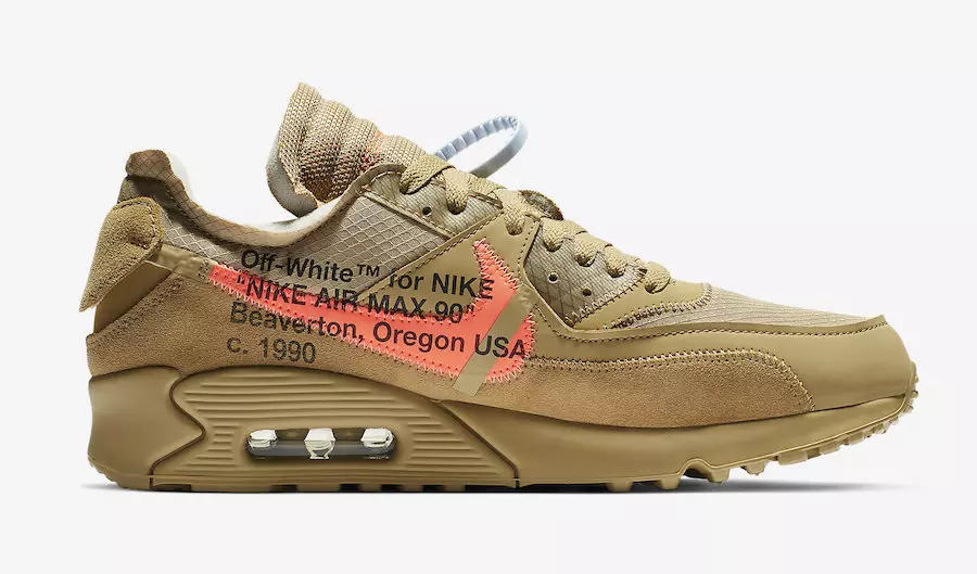 Off-White Nike Air Max 90 Desert Ore 2019 Datum vydání