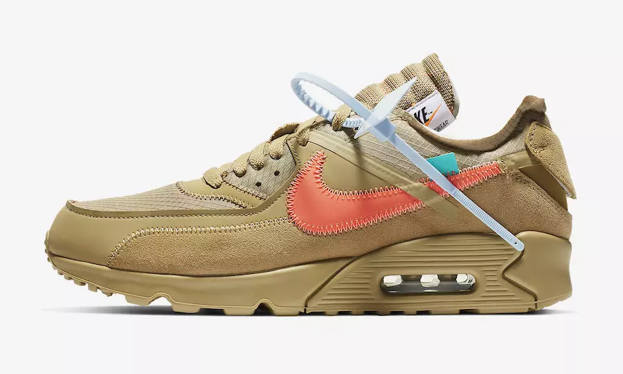 Data de lançamento esbranquiçada Nike Air Max 90 Desert Ore 2019