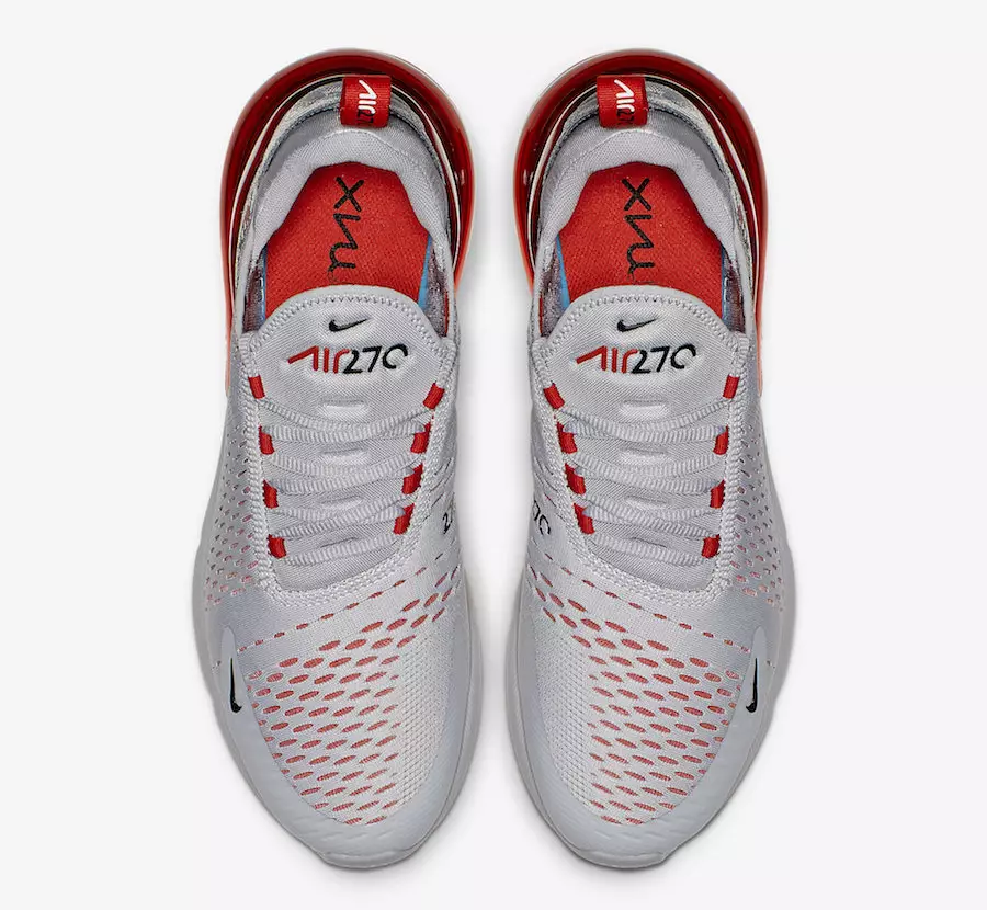 Nike Air Max 270 Wolf Grey University Red AH8050-018 გამოშვების თარიღი