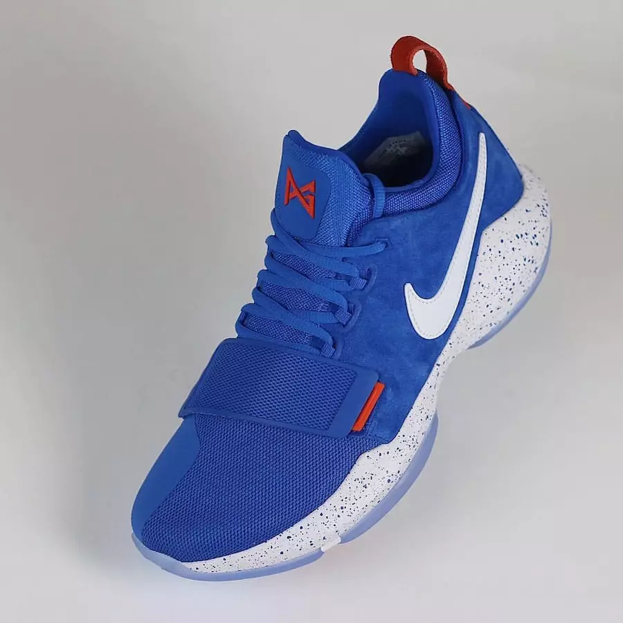 Paul George Nike PG 1 Biru Suede PE