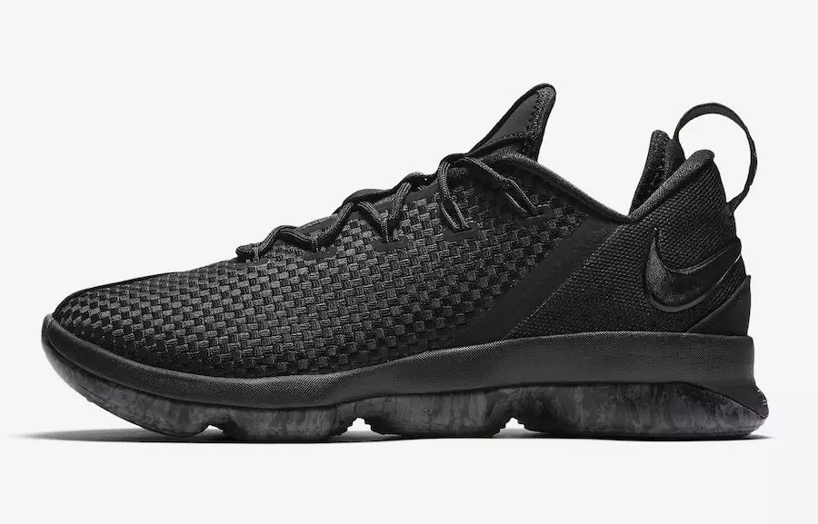 Nike LeBron 14 Low Triple Black Marmer 878635-002