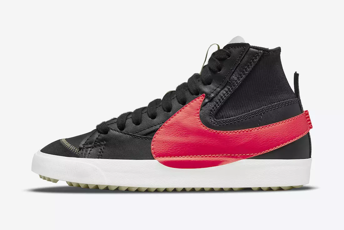 Nike Blazer Mid 77 Jumbo Black Bright Crimson DD3111-001 Release Date