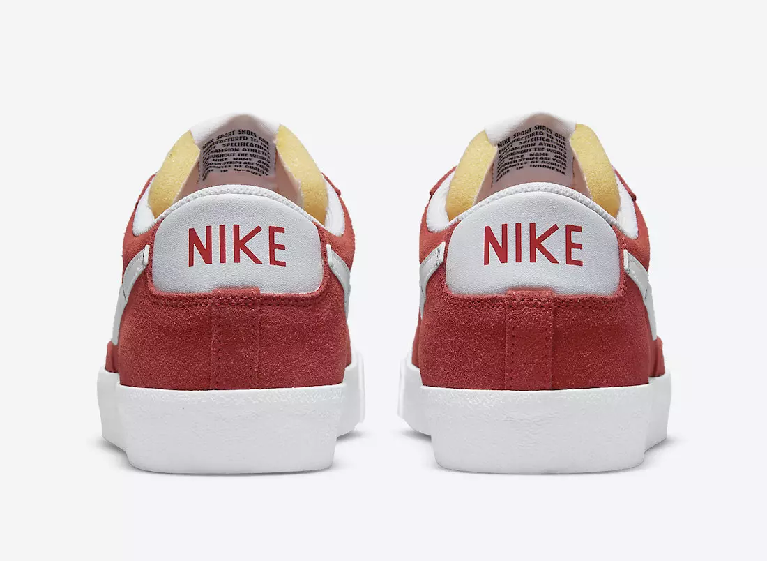 Nike Blazer Low University Red DA7254-600 väljalaskekuupäev