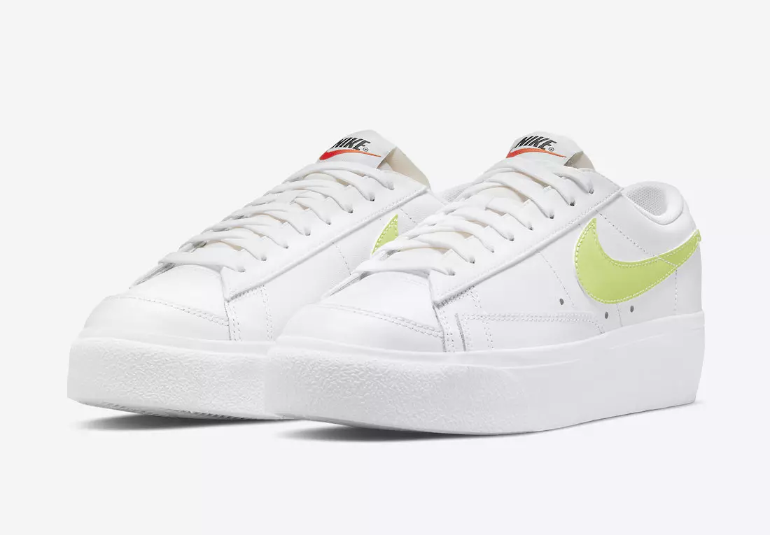 Nền tảng Nike Blazer Low đến với Lemon Twist Swooshes