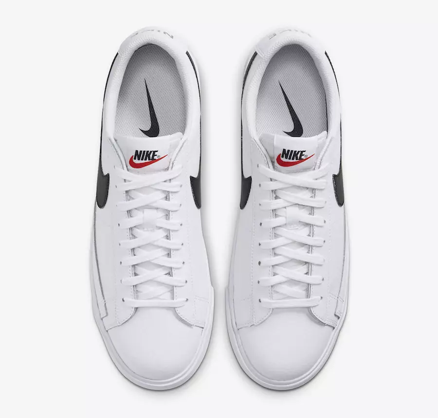 Nike Blazer Low Læder Hvid Sort CZ1089-100 Udgivelsesdato