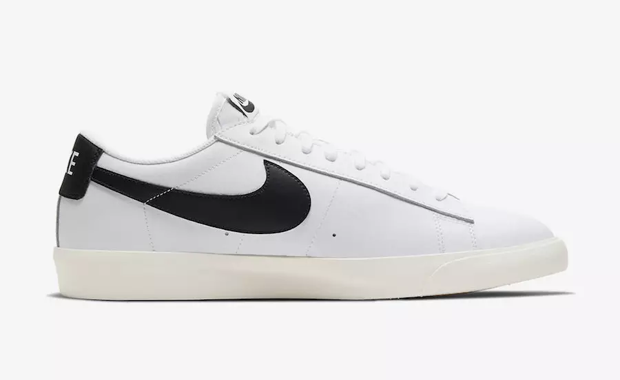 Nike Blazer Төмен Былғары Ақ Қара CI6377-101 Шығарылған күні