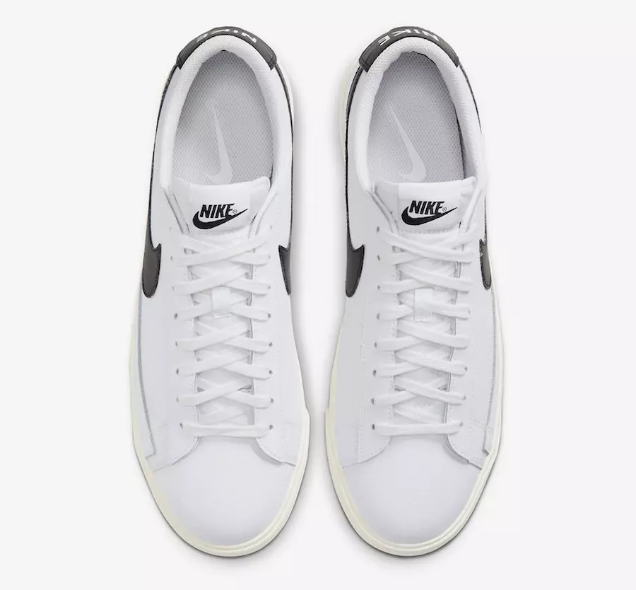 Ngày phát hành Nike Blazer Low Leather White Black CI6377-101