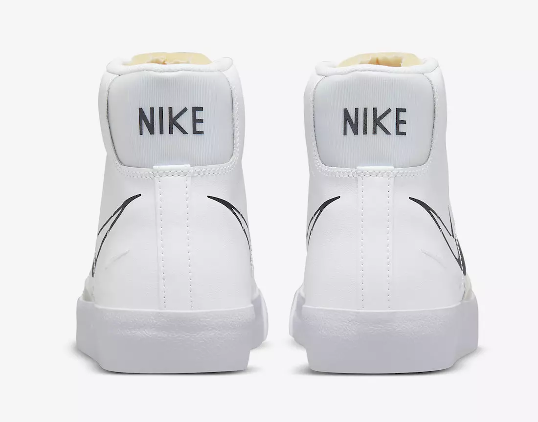 Nike Blazer Mid 77 White Black DV3454-100 تاريخ الإصدار