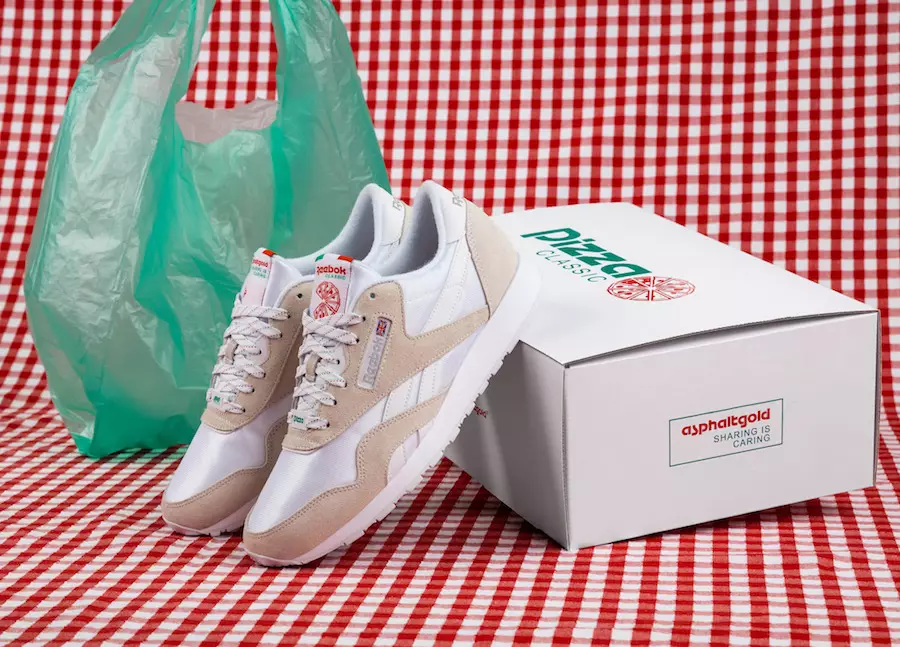 asfaltkulta x Reebok Classic Nylon Pizzan inspiroima