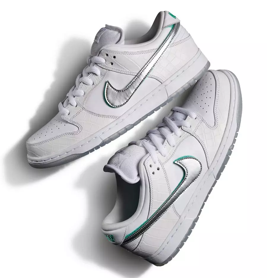 Diamond Supply Co Nike SB Dunk Low White Data de lançamento