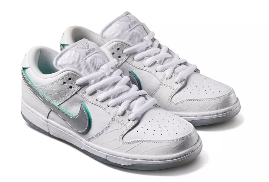 Diamond Supply Co Nike SB Dunk Low White Data di rilascio