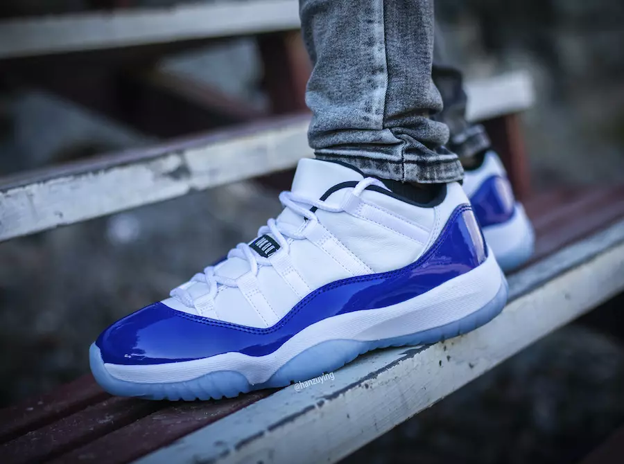 Air Jordan 11 Low WMNS Concord AH7860-100 Ngày phát hành On-Feet