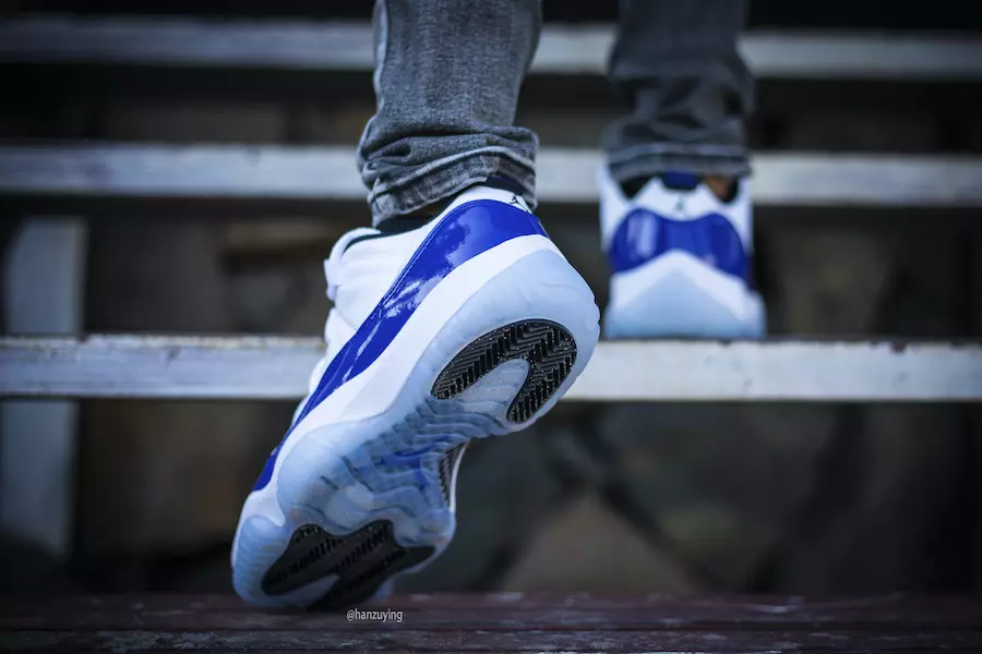 Air Jordan 11 Low WMNS Concord AH7860-100 Ημερομηνία κυκλοφορίας On-Feet