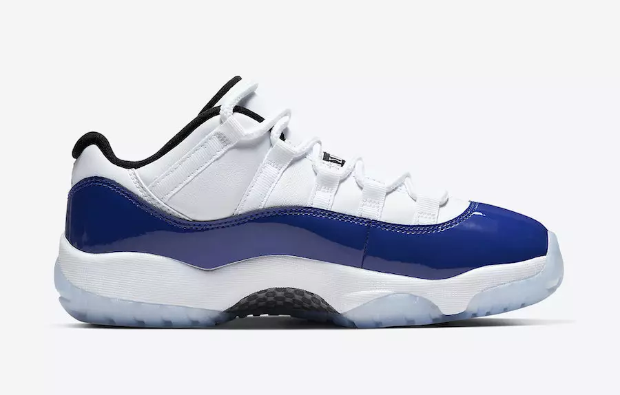 „Air Jordan 11 Low WMNS Concord“ išleidimo data AH7860-100