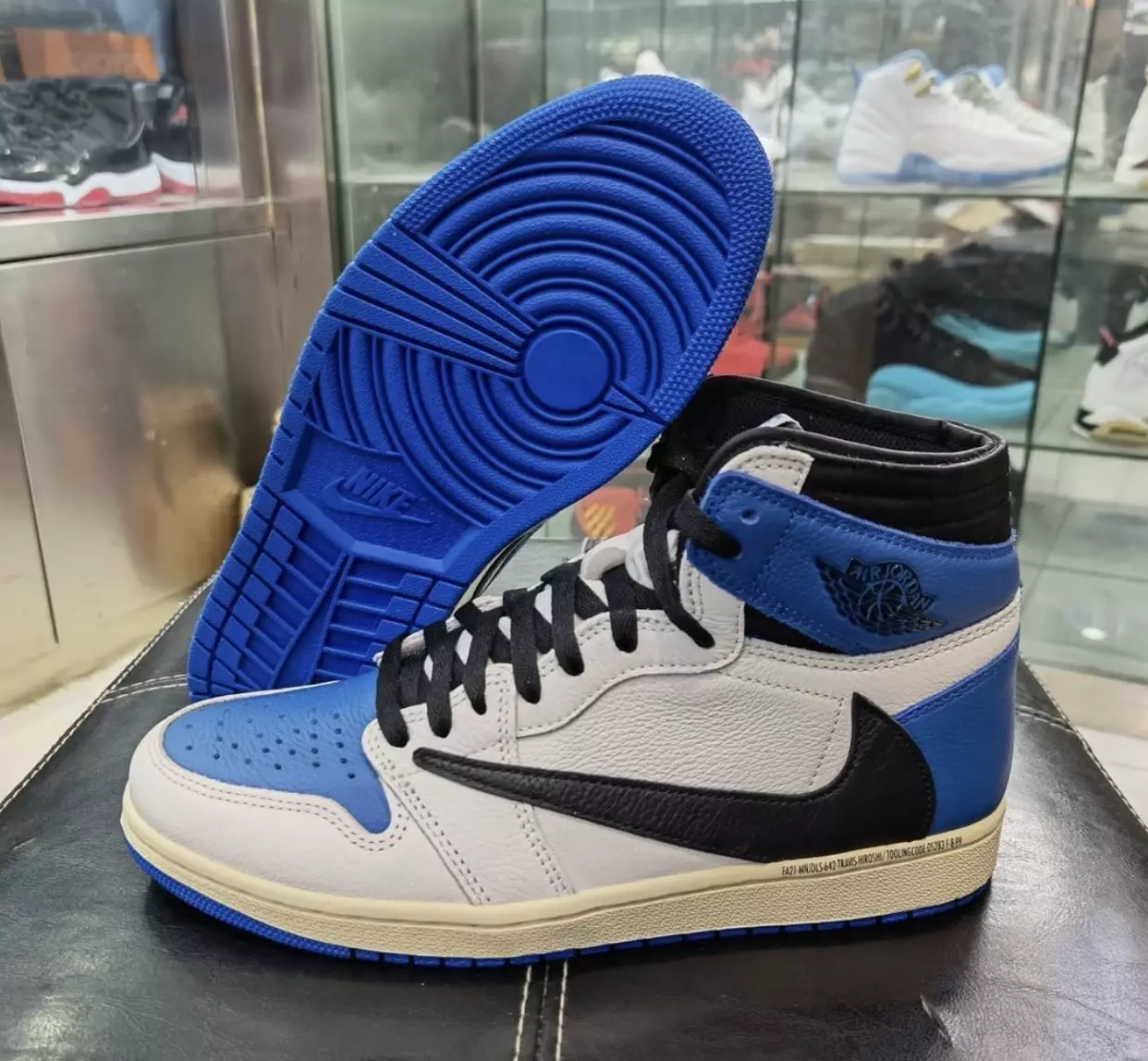 Travis Scott Fragment Air Jordan 1 High OG Military Blue Release Date