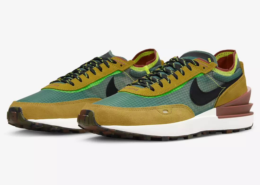 Nike Waffle One Ini Didatangkan Dengan Bahagian Atas Grid dan Tapak Camo