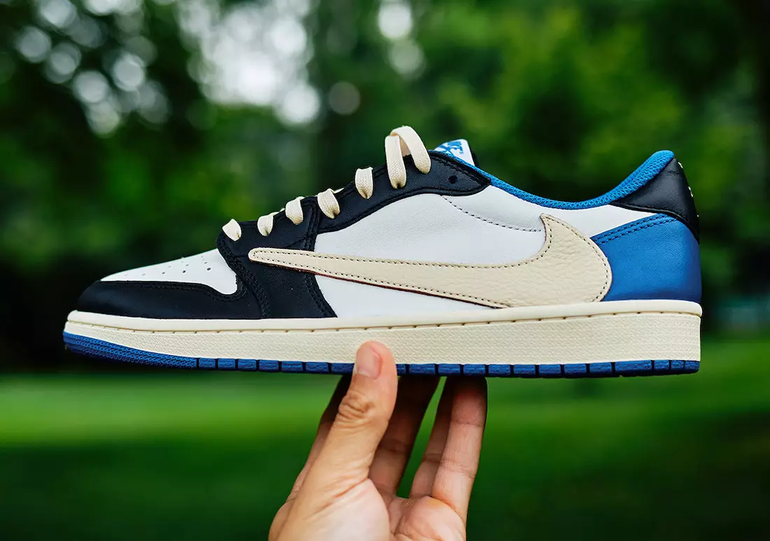 Travis Scott Fragment Air Jordan 1 Low OG Ngày phát hành