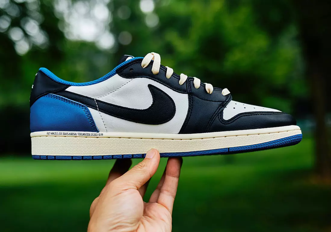 Travis Scott Fragment Air Jordan 1 Low OG išleidimo data