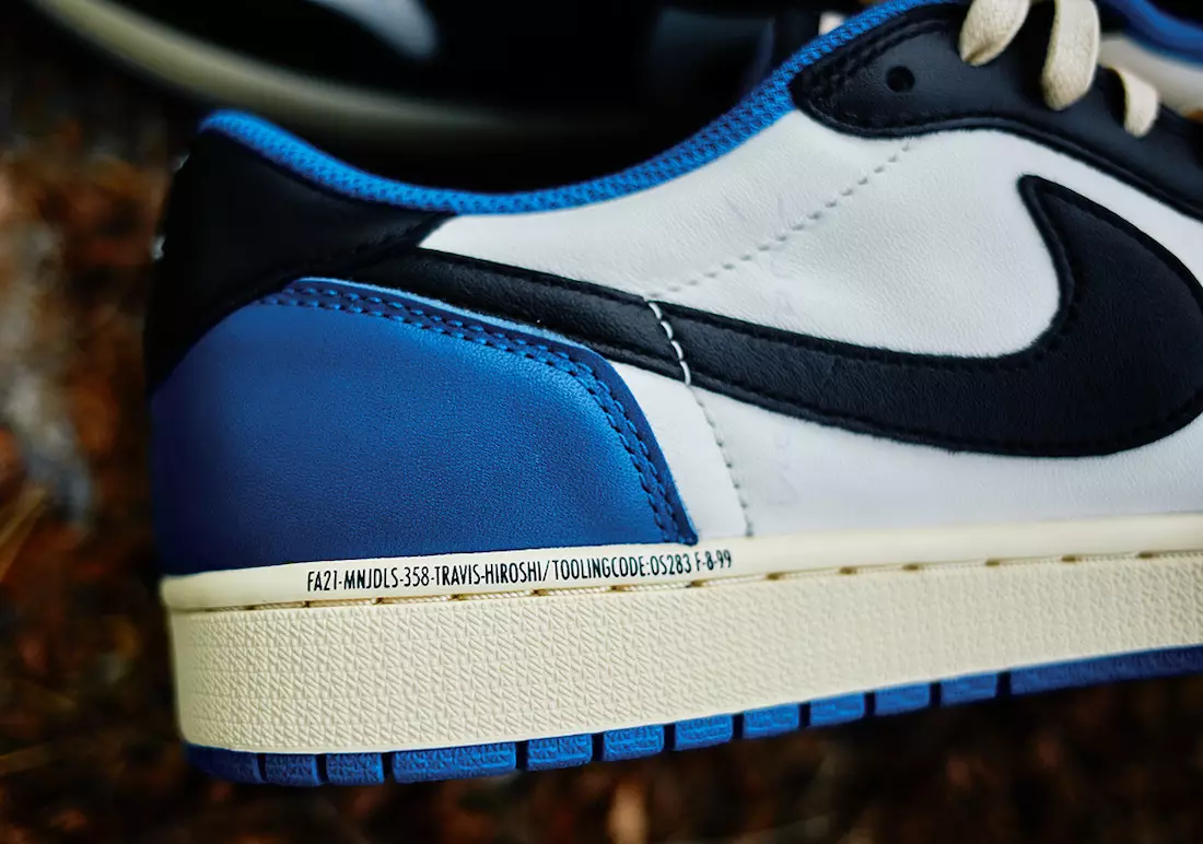 Travis Scott Fragment Air Jordan 1 Tarikh Tayangan OG Rendah