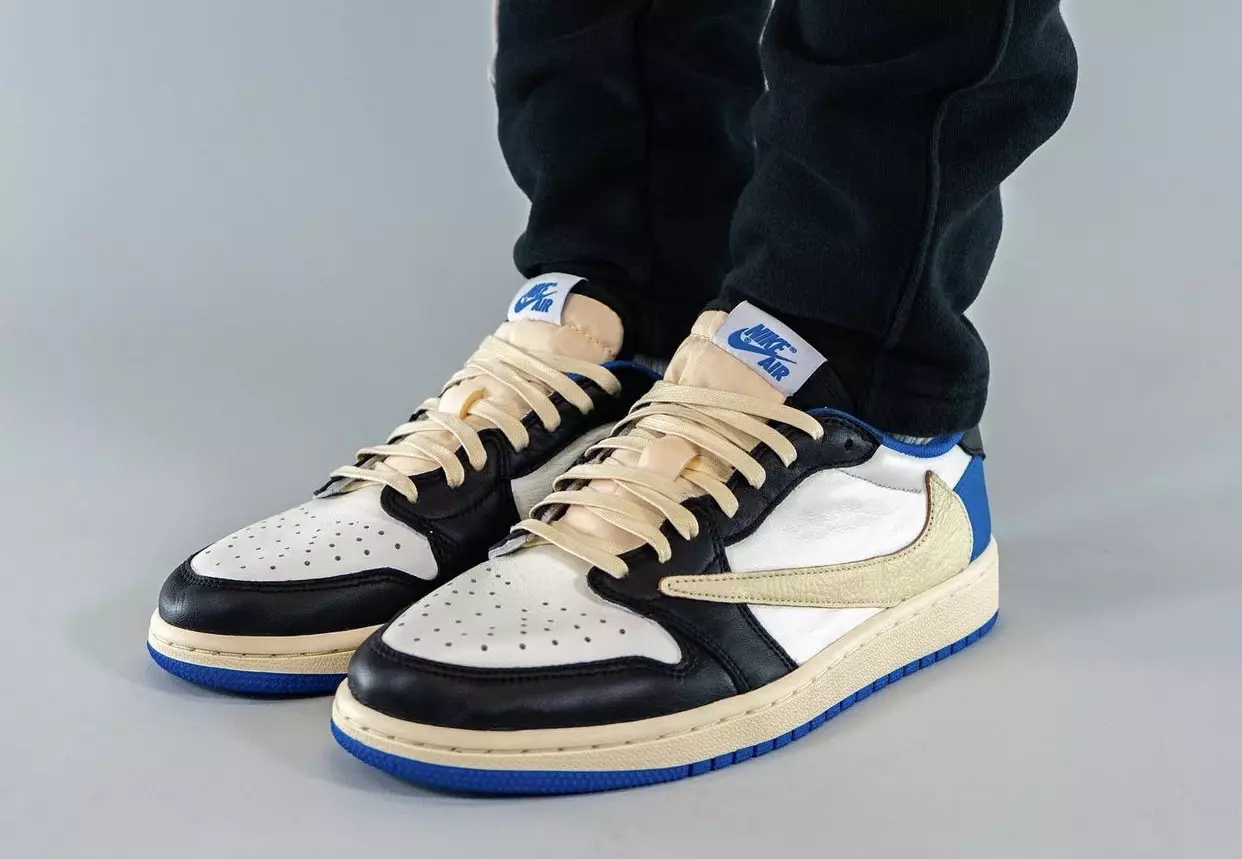 Travis Scott x Fragment x Air Jordan 1 Low DM7866-140 Udgivelsesdato til fods