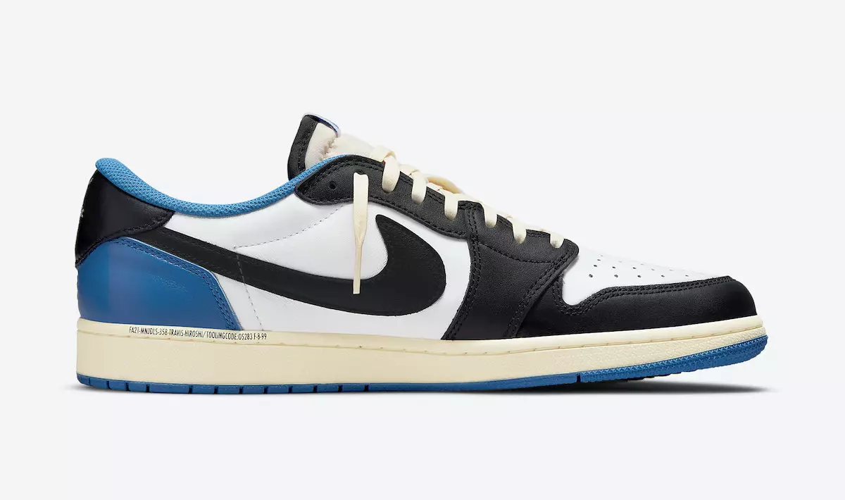 Travis Scott Fragment Air Jordan 1 Low DM7866-140 Data ta 'Ħruġ