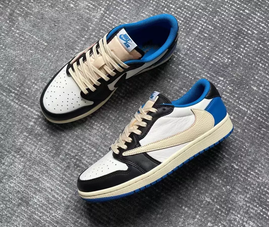 Travis Scott x Fragment x Air Jordan 1 Low OG DM7866-140 Tarehe ya Kutolewa