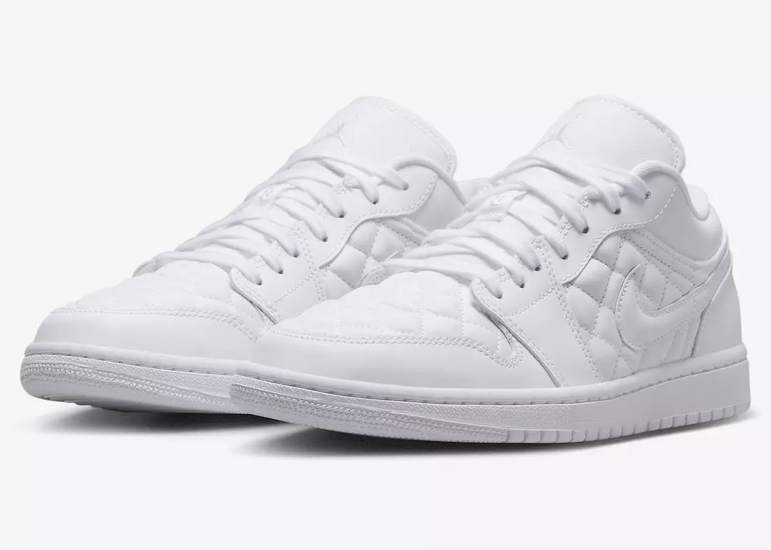 Air Jordan 1 Low Quilted Triple White DB6480-100 תאריך שחרור