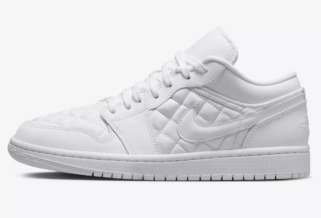 Air Jordan 1 Low Quilted Triple White DB6480-100 Чыгарылган датасы