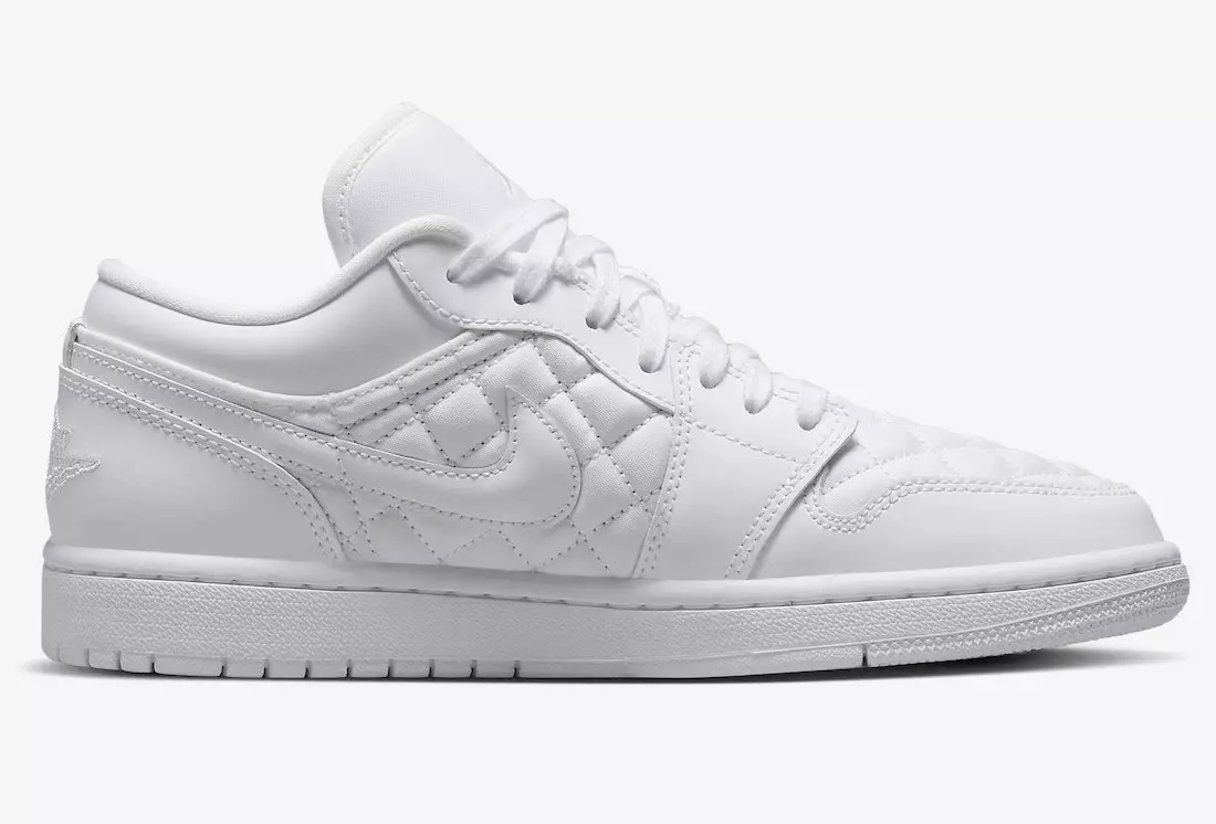 Air Jordan 1 Low Quilted Triple White DB6480-100 Санаи озод