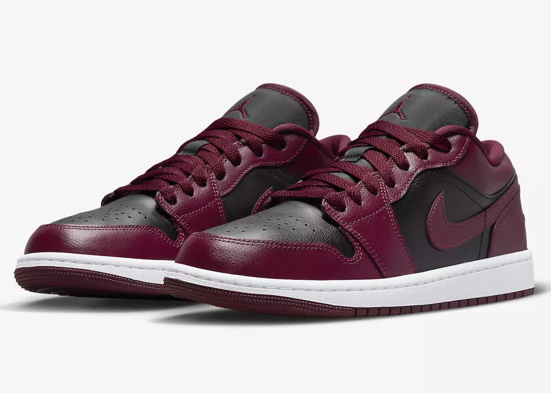 يرتدي Air Jordan 1 Low في Winery Colorway