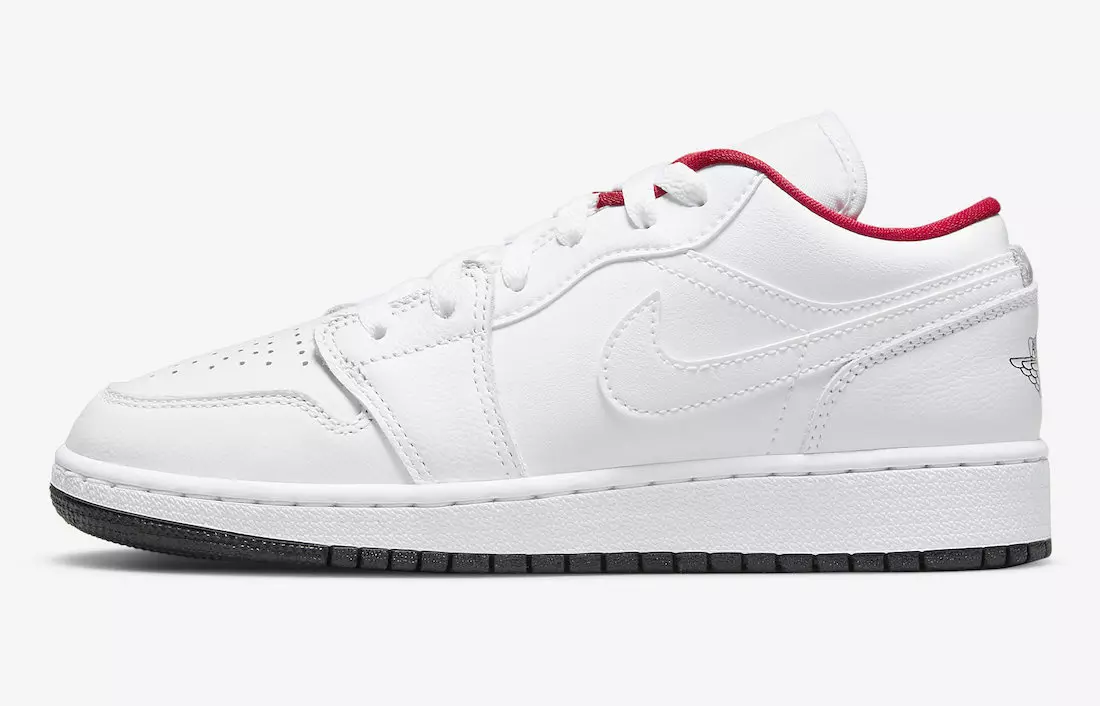 Air Jordan 1 Low White Red Black 553560-164 Izdošanas datums