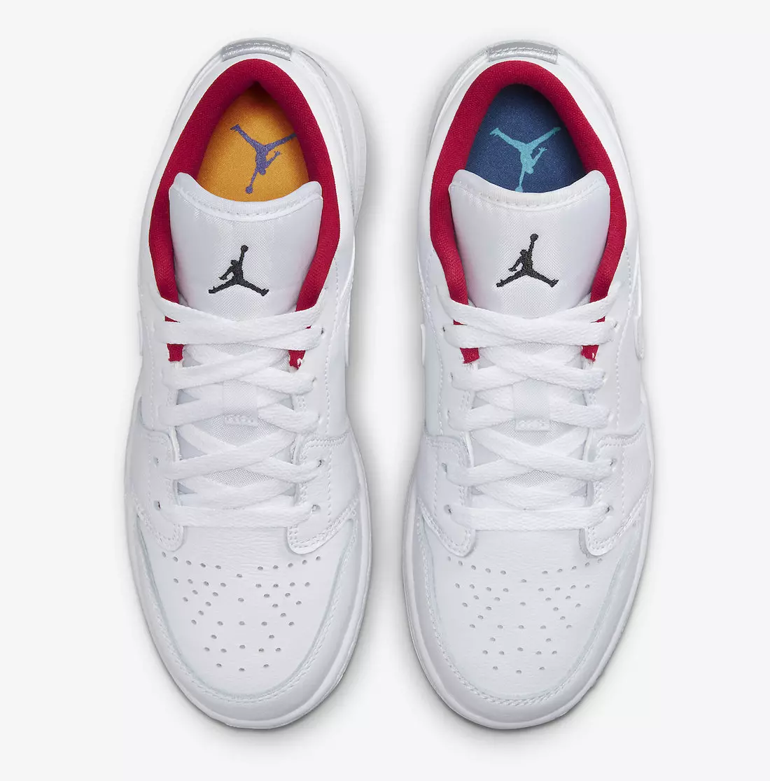 Air Jordan 1 Low White Red Black 553560-164 Izdošanas datums