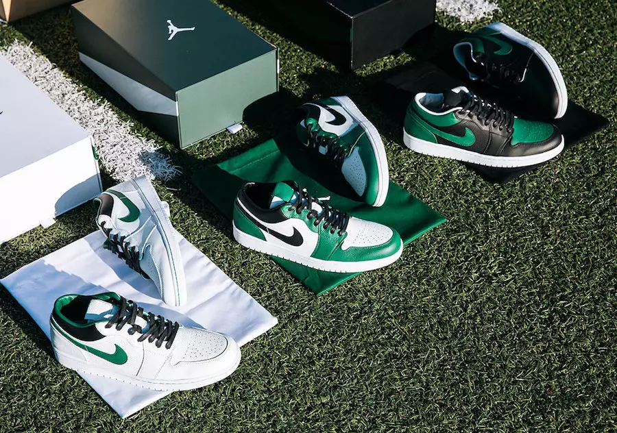 „Jordan“ prekės ženklas sukuria pritaikytus „Air Jordan 1“ žemus PE „New York Jets“.