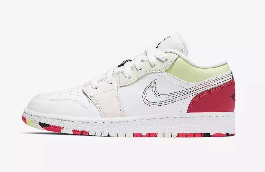 Air Jordan 1 Low GS White Ember Glow Barely Volt 554723-176 Ημερομηνία κυκλοφορίας