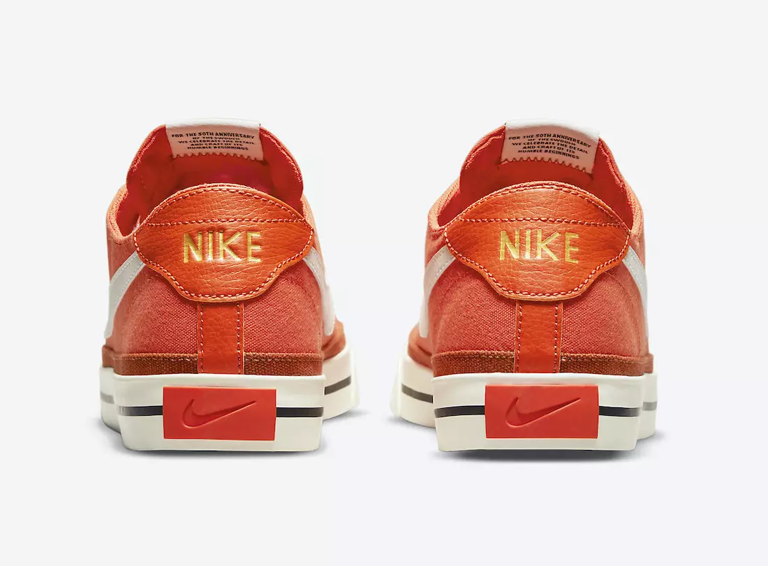 Date de sortie de la Nike Court Legacy Orange DJ1999-800