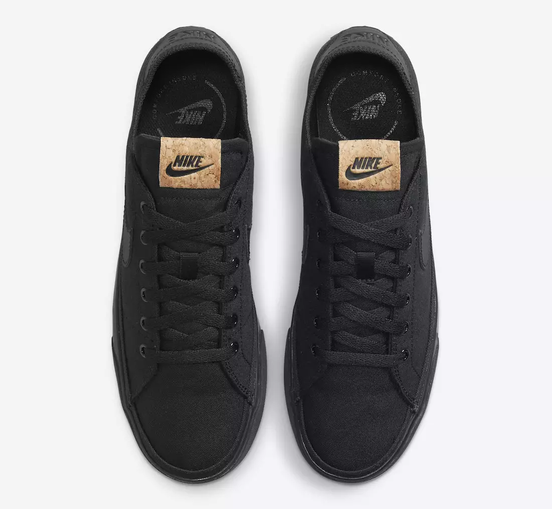 Date de sortie de la Nike Court Legacy Canvas Noir DJ1972-001