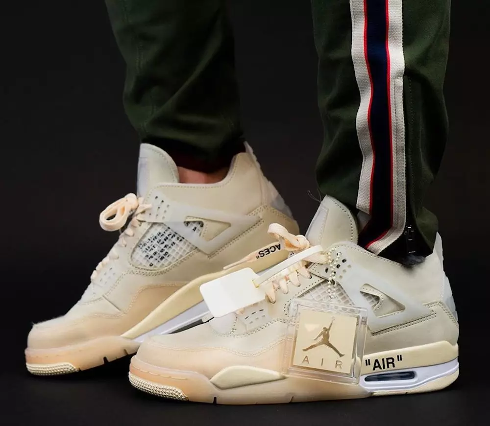 Off-White Air Jordan 4 CV9388-100 Ημερομηνία κυκλοφορίας στα πόδια