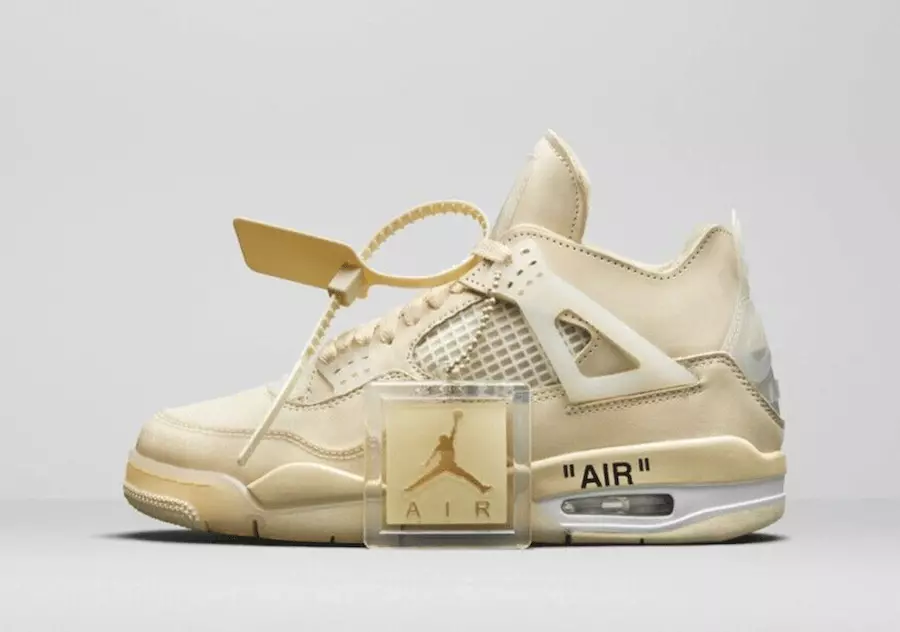 Off-White Air Jordan 4 Sail CV9388-100 Harga Tarikh Tayangan