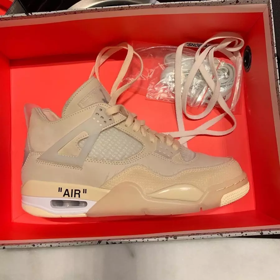 Ngày phát hành Off-White Air Jordan 4 Sail CV9388-100