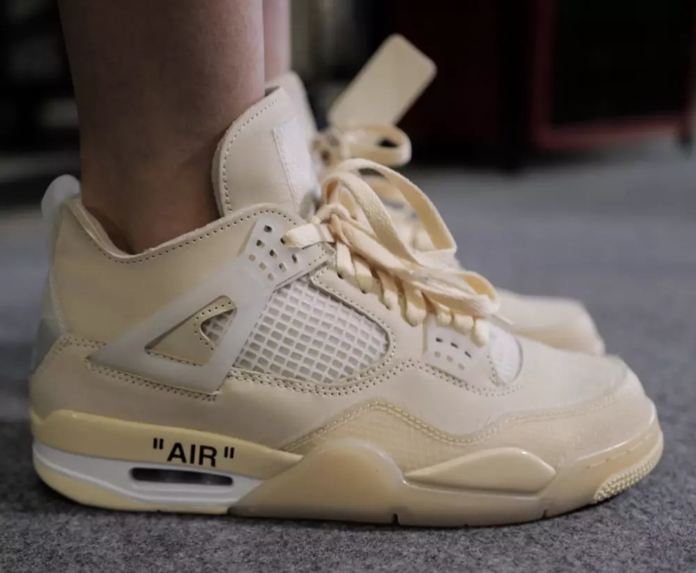 Off-White Air Jordan 4 Cream Sail 2020 udgivelsesdato