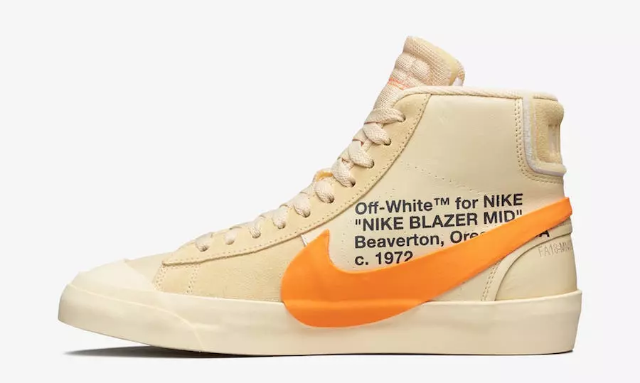 Off-White Nike Blazer Mid All Hallows Eve AA3832-700 ဖြန့်ချိသည့်ရက်စွဲစျေးနှုန်း