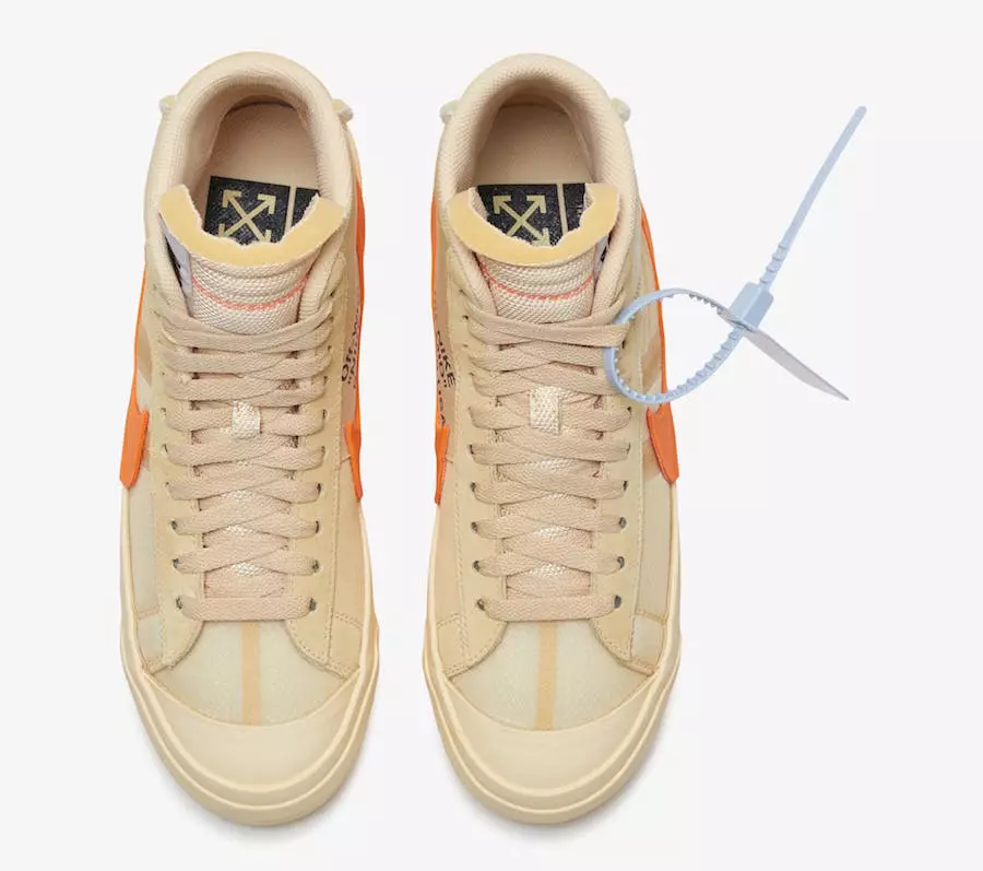 Off-White Nike Blazer Mid All Hallows Eve AA3832-700 ဖြန့်ချိသည့်ရက်စွဲစျေးနှုန်း