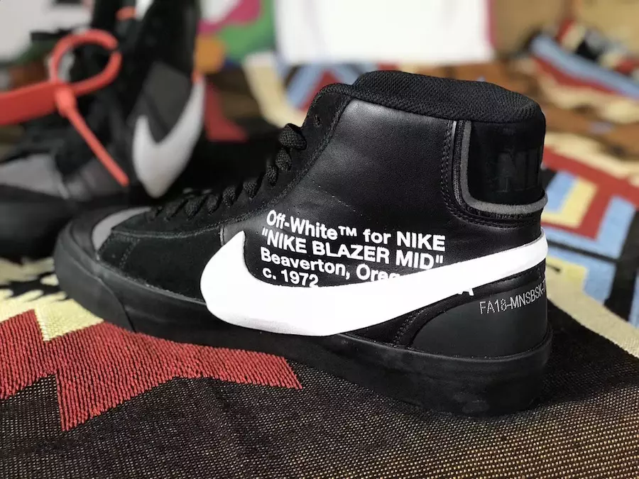 Off-White Nike Blazer Negras AA3832-001 Fecha de lanzamiento