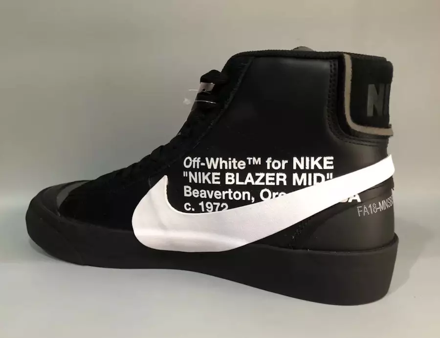 Off-White Nike Blazer Black AA3832-001 Чыгарылган күнү