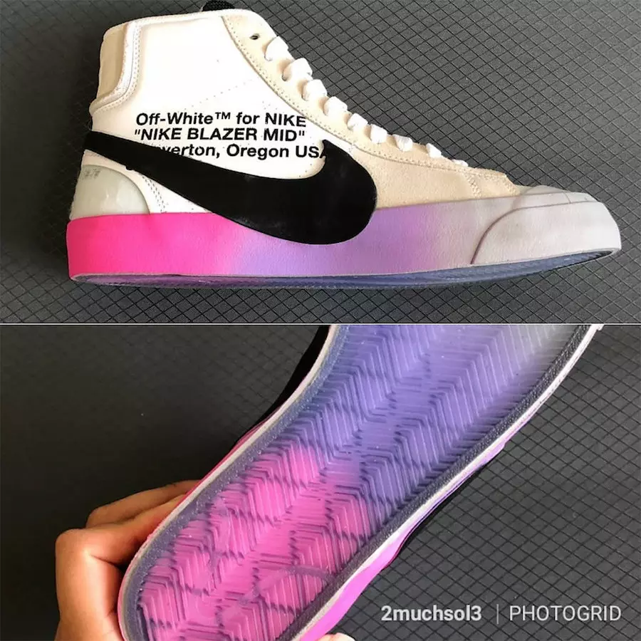 Υπόλευκες σόλες Nike Blazer Mid Rainbow