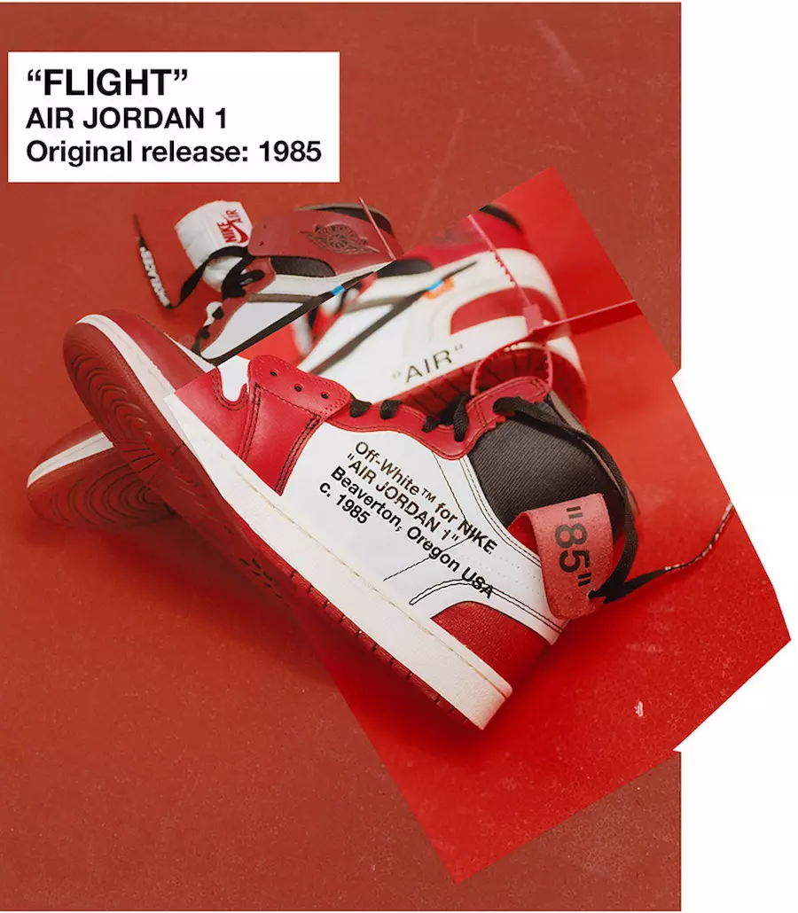 Data de lançamento da rifa Nike The Ten Air Jordan 1 off-white